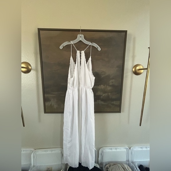 NWOT AE V-Neck Embroidered Midi Dress - Picture 8 of 14